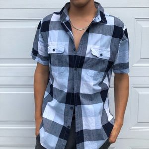 Express Plaid Dress Top